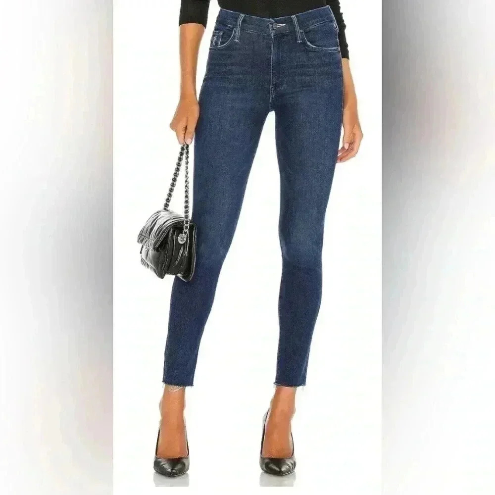 Mother Looker Ankle Fray Skinny Jeans invitation‎ only size 26